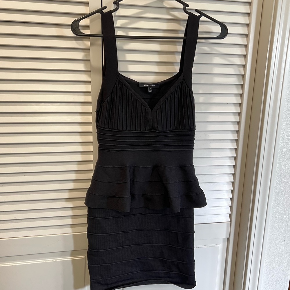 Bodycon Peplum Little Black Dress